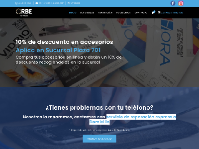Página Web / Aplicación Web / Tienda en línea - ORBE Repair