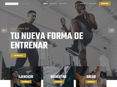 Página Web / Aplicación Web - Private Fitness